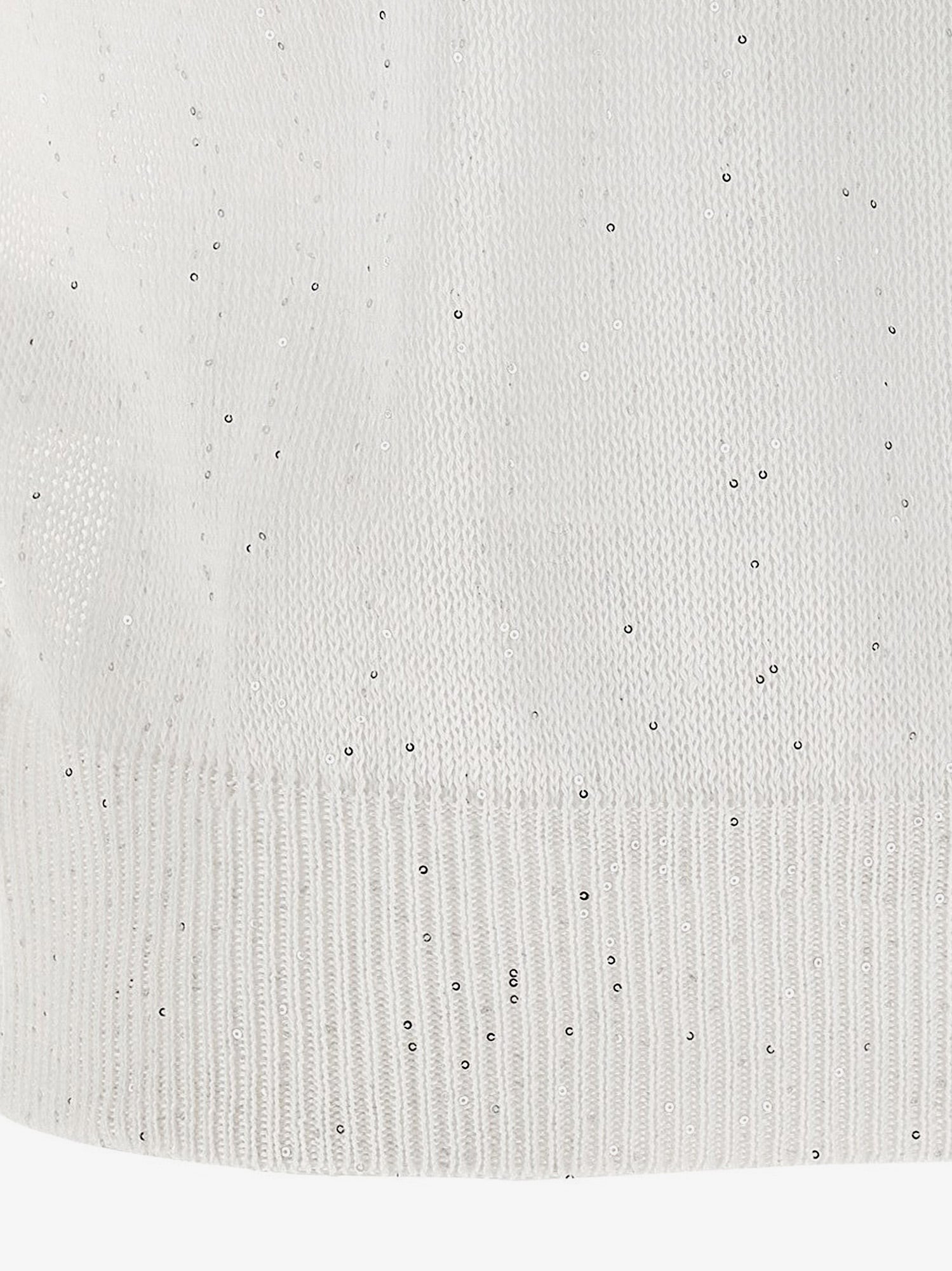 Brunello Cucinelli Women's Linen and Cotton Sweater White Brunello Cucinelli