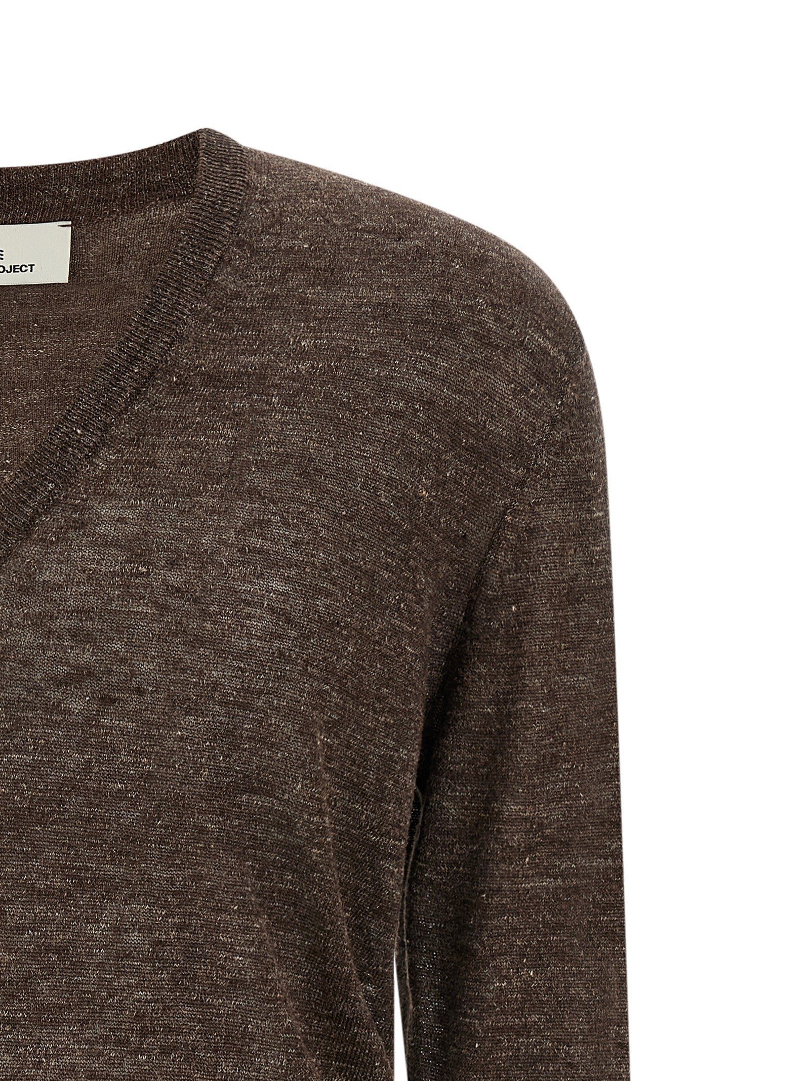 Riviera Project Linen and Silk Sweater Brown