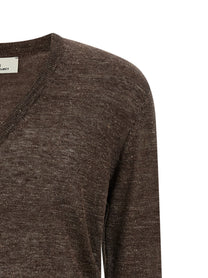 Riviera Project Linen and Silk Sweater Brown
