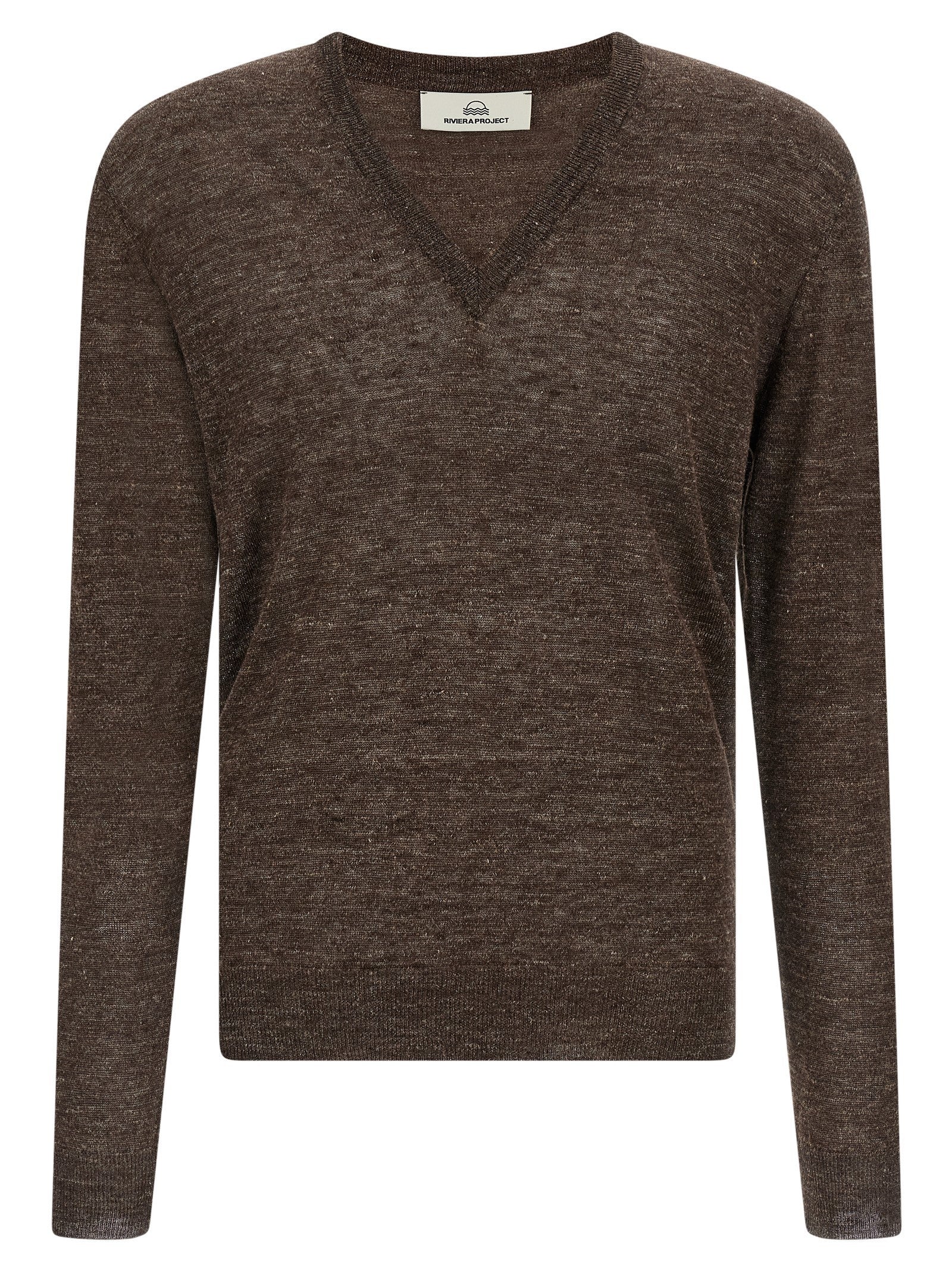 Riviera Project Linen and Silk Sweater Brown