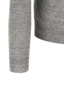 Riviera Project Linen and Silk Sweater Grey