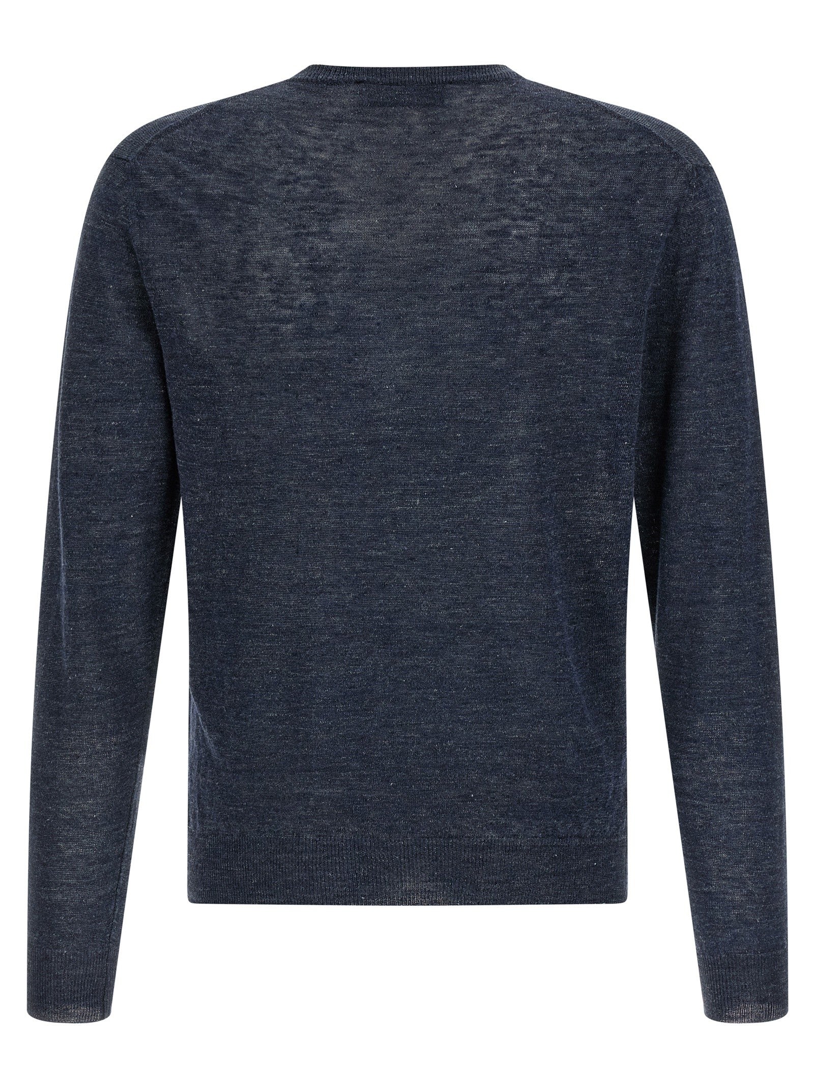 Riviera Project Linen and Silk Sweater Blue