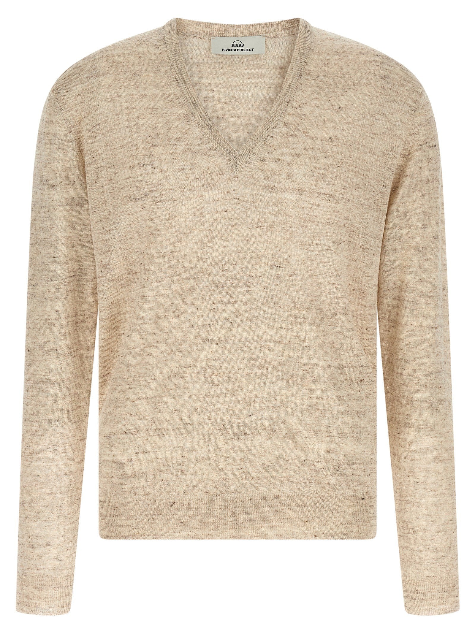 Riviera Project Linen and Silk Sweater Beige