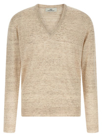 Riviera Project Linen and Silk Sweater Beige