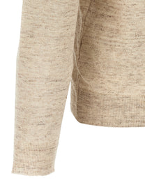 Riviera Project Linen and Silk Sweater Beige