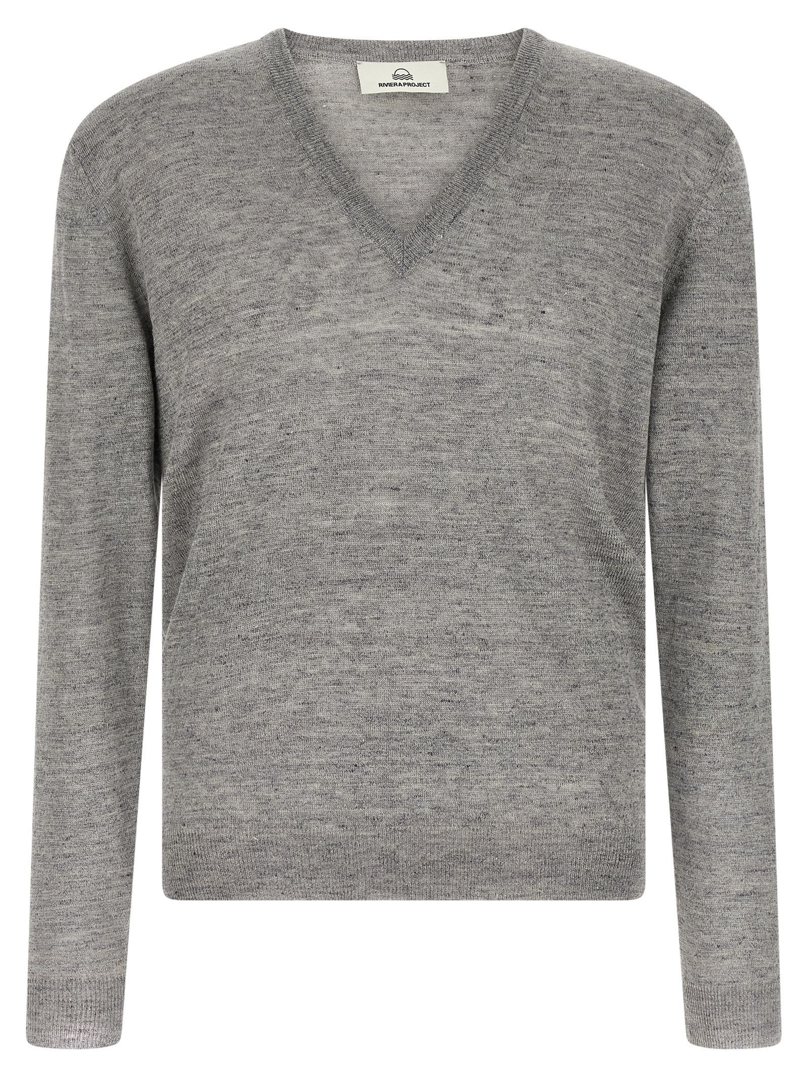 Riviera Project Linen and Silk Sweater Grey