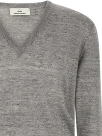 Riviera Project Linen and Silk Sweater Grey