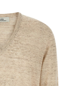 Riviera Project Linen and Silk Sweater Beige