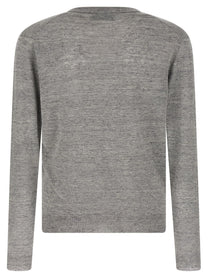 Riviera Project Linen and Silk Sweater Grey