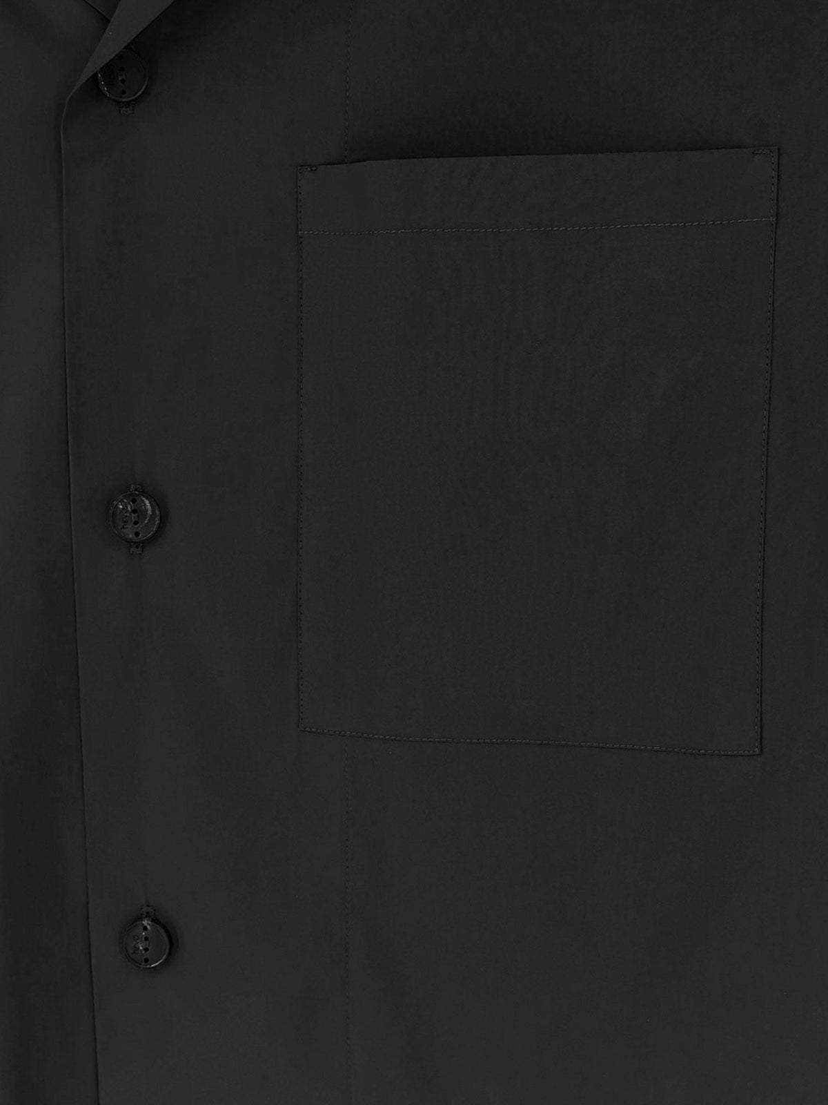 Hevò Men's Linen and Viscose Blend Shirt Black