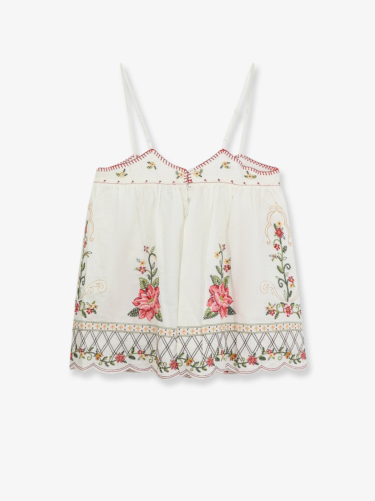 FARM Rio Women's Linen and Viscose Top White