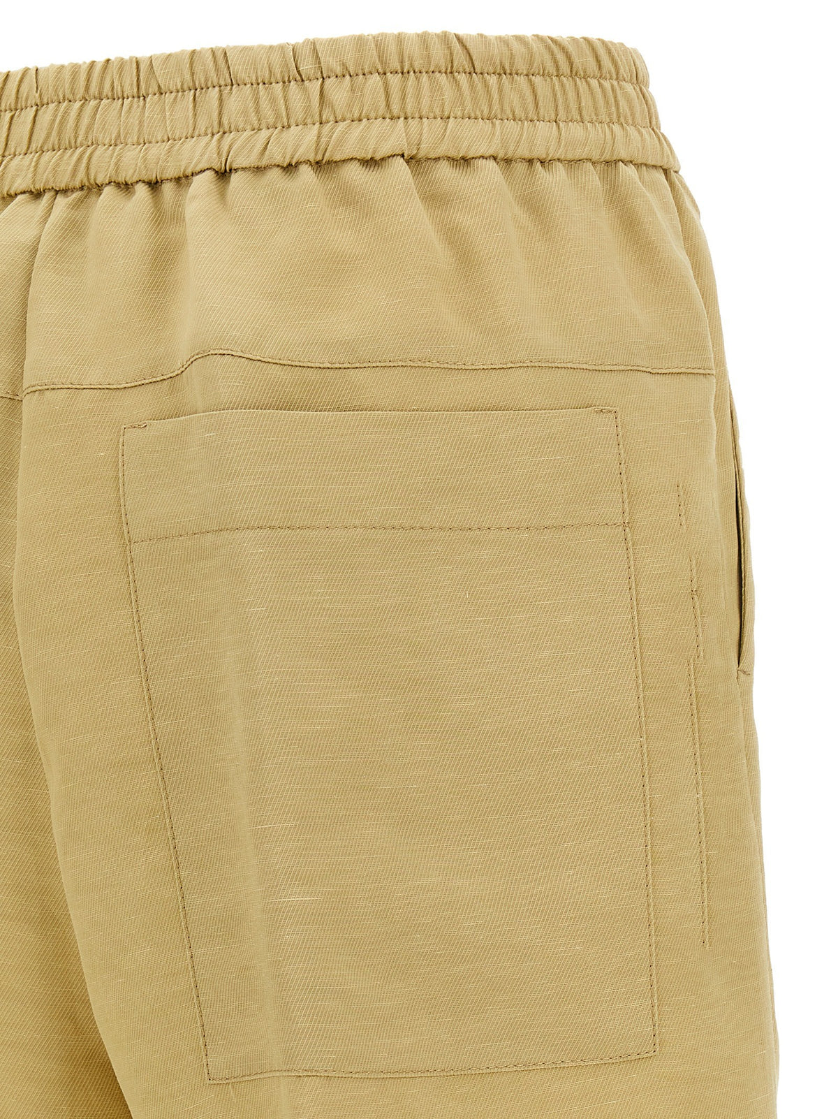 Nude Lucy Linen Bermuda Shorts Beige