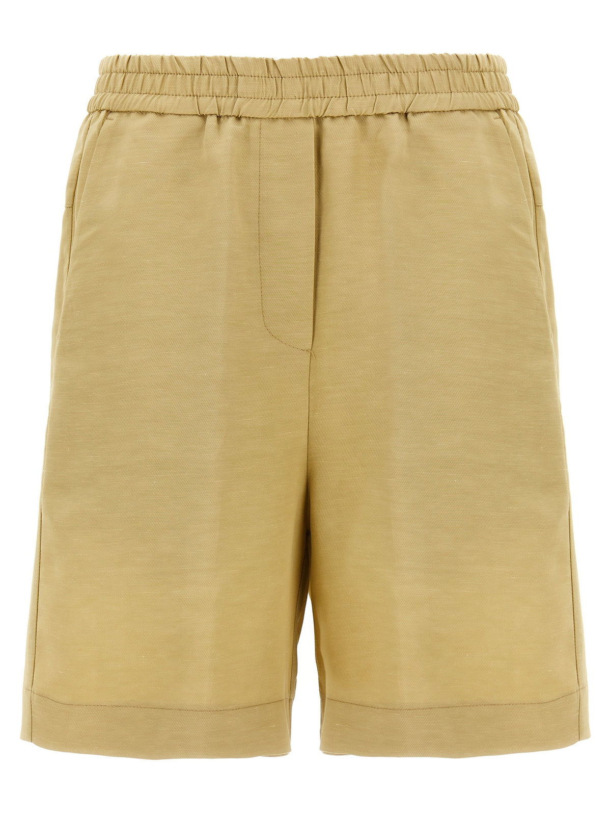 Nude Lucy Linen Bermuda Shorts Beige