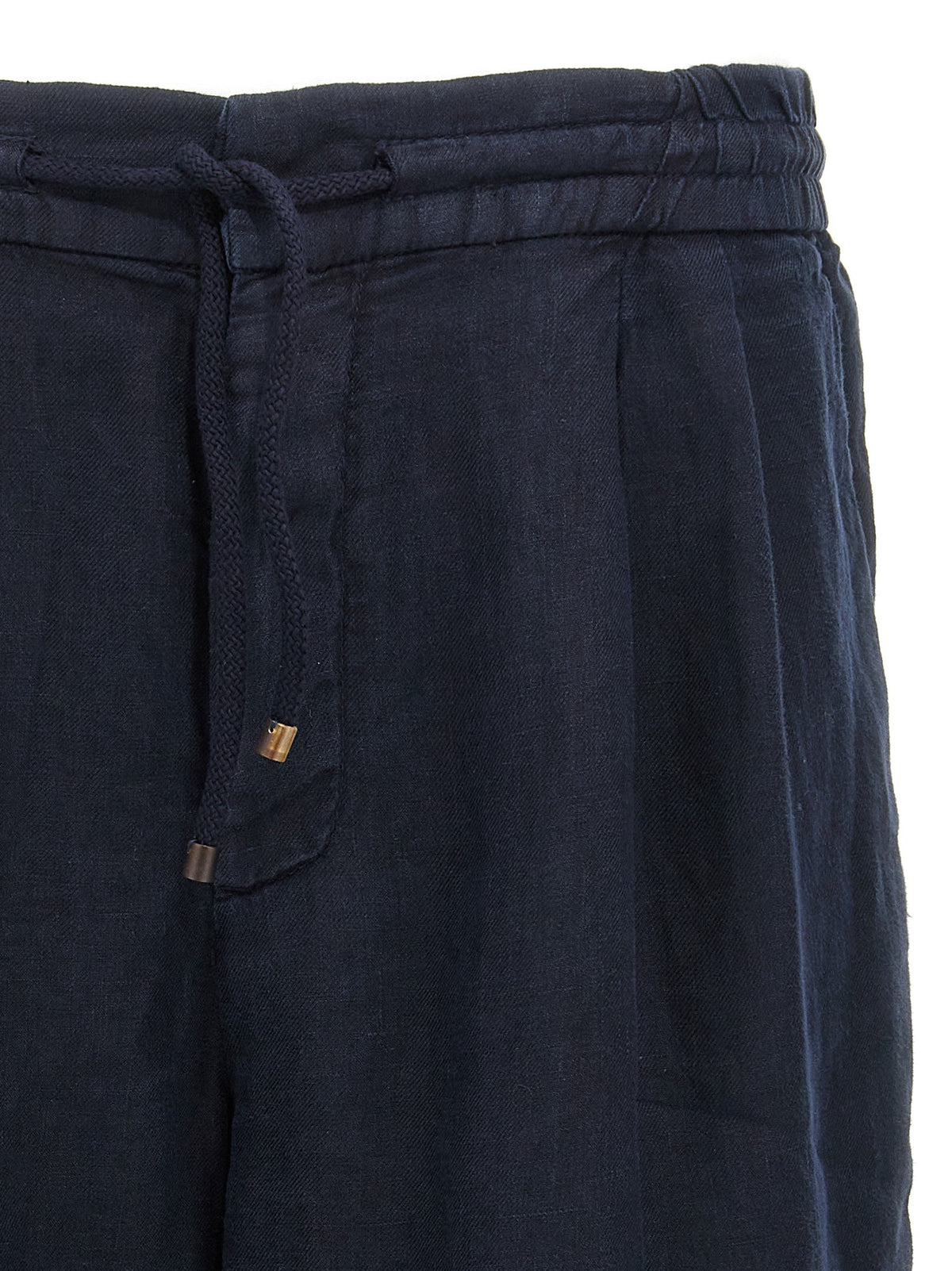 Brunello Cucinelli Linen Bermuda Shorts Blue