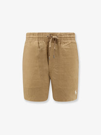 Polo Ralph Lauren Men's Linen Bermuda Shorts Beige