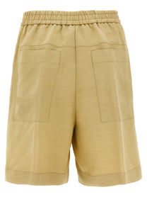Nude Lucy Linen Bermuda Shorts Beige