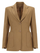 Max Mara Women's Linen Blazer Brown