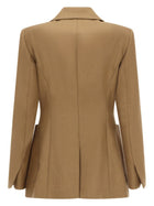 Max Mara Women's Linen Blazer Brown, view 3