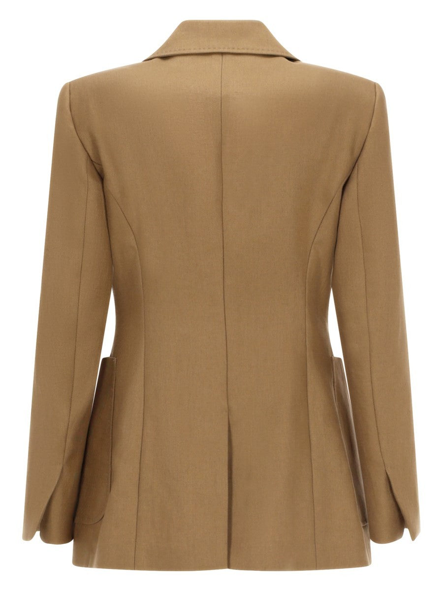 Max Mara Women's Linen Blazer Brown