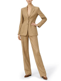 Max Mara Women's Linen Blazer Brown