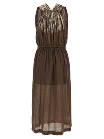Nude Lucy Linen Blend Dress Brown, view 2