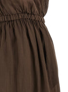 Nude Lucy Linen Blend Dress Brown, view 4