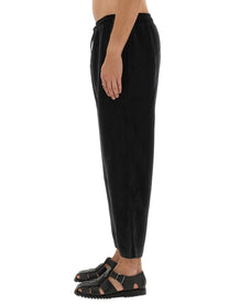 YMC Men's Linen Blend Pants Black