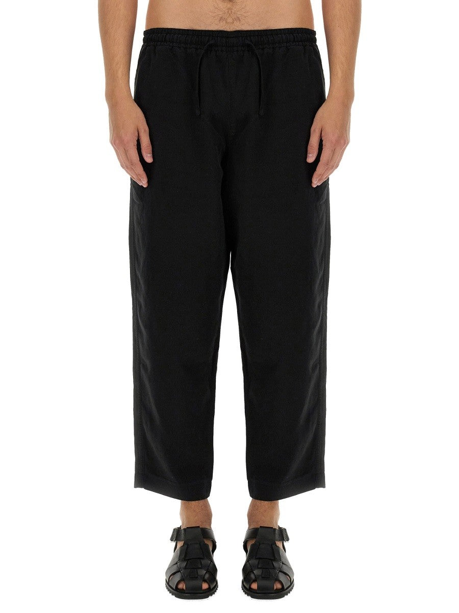YMC Men's Linen Blend Pants Black