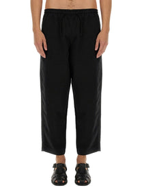 YMC Men's Linen Blend Pants Black