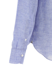 Borriello Linen Blouse Blue
