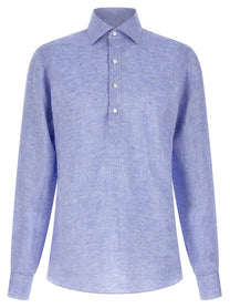 Borriello Linen Blouse Blue