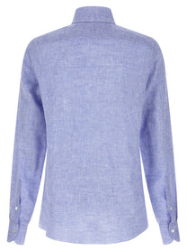 Borriello Linen Blouse Blue