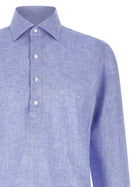 Borriello Linen Blouse Blue, view 3