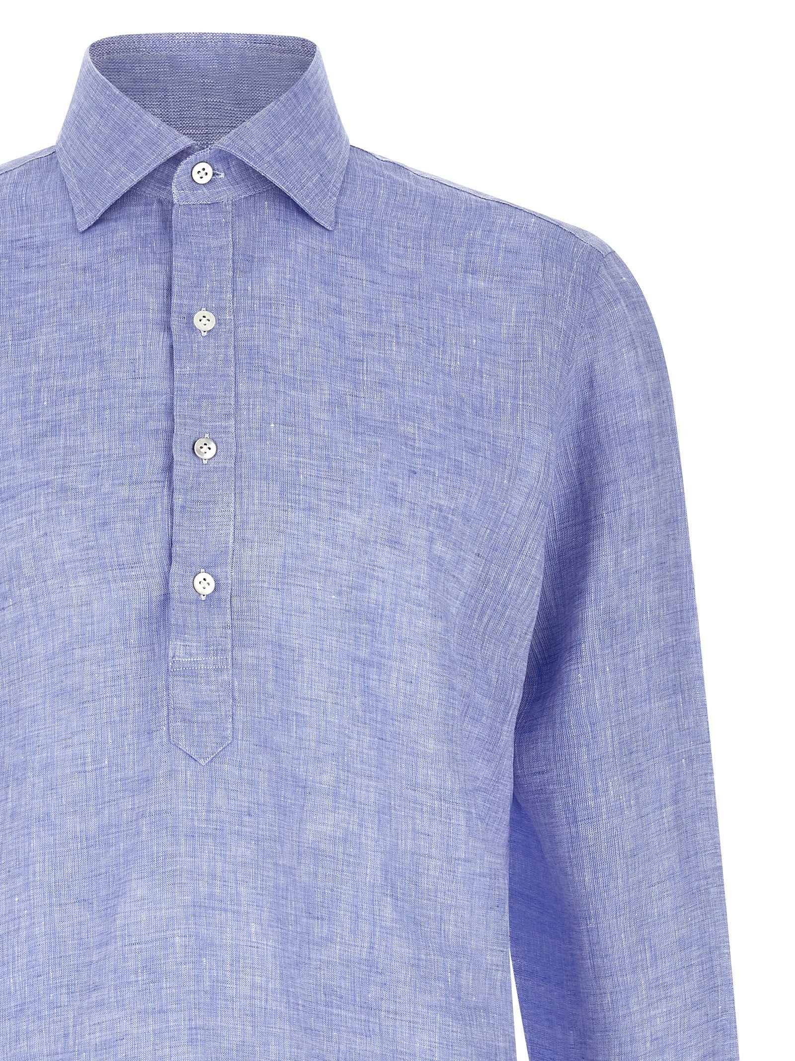 Borriello Linen Blouse Blue