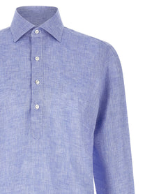 Borriello Linen Blouse Blue