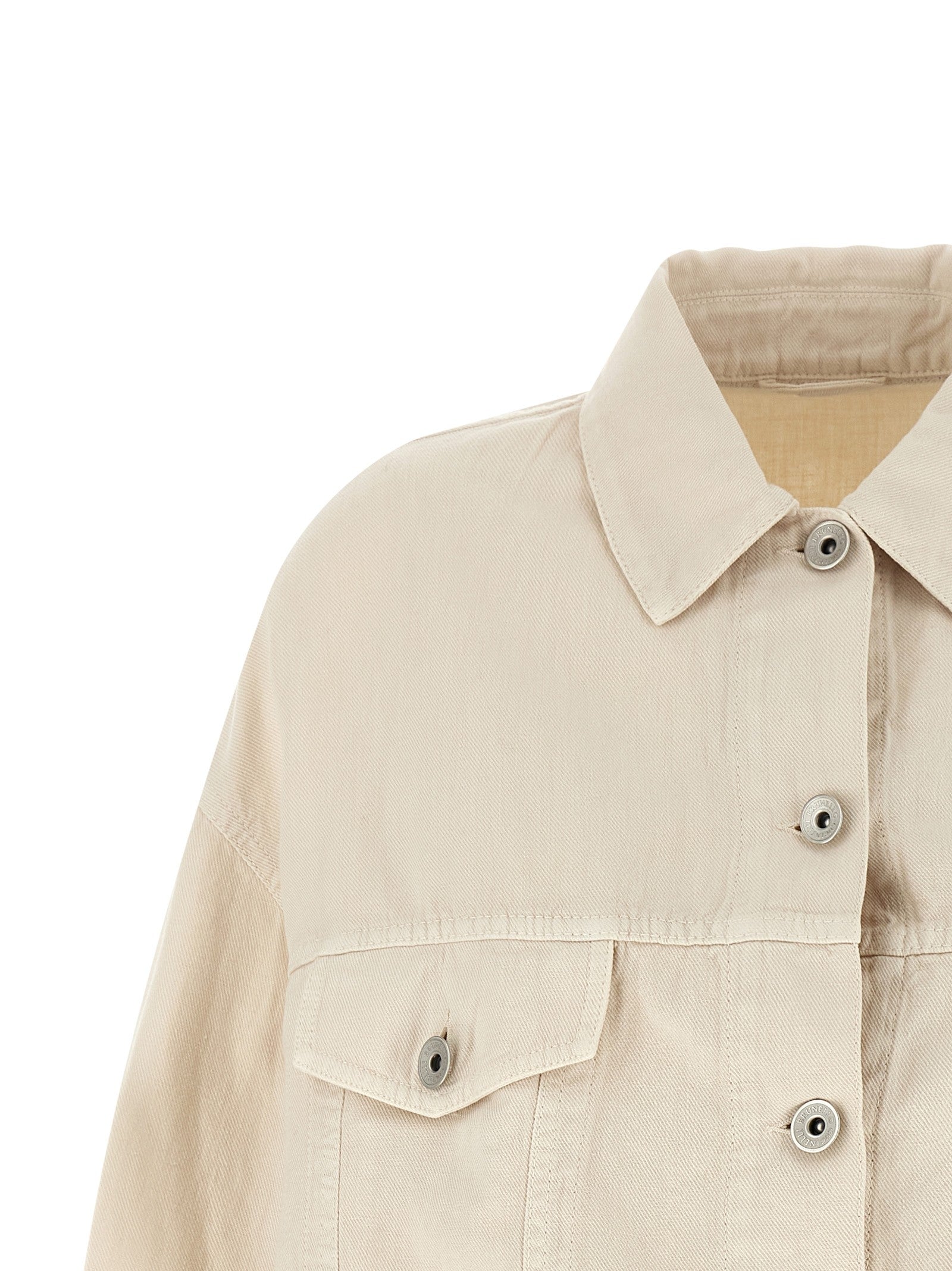 Brunello Cucinelli Linen Cotton Jacket Beige