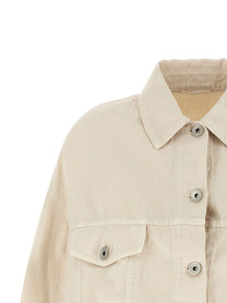 Brunello Cucinelli Linen Cotton Jacket Beige