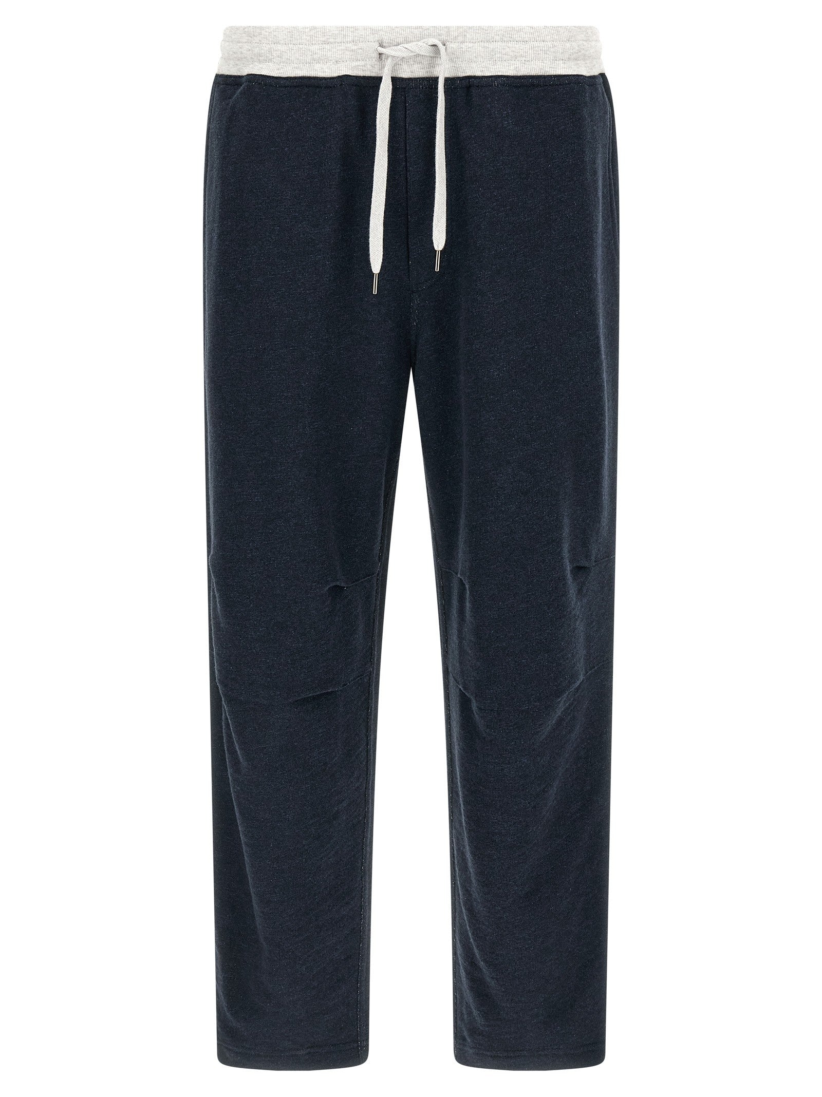 Brunello Cucinelli Linen Cotton Joggers Blue