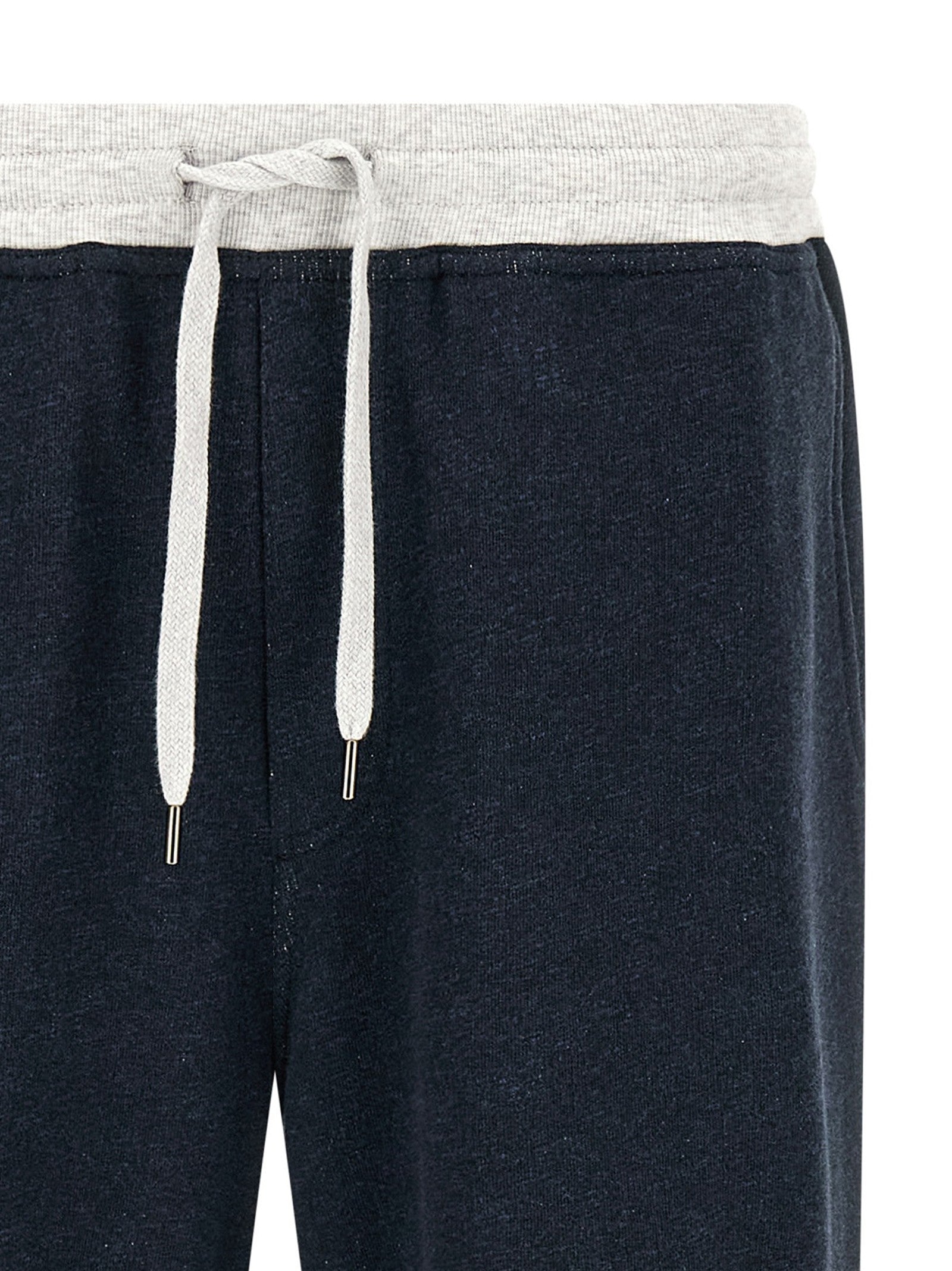 Brunello Cucinelli Linen Cotton Joggers Blue
