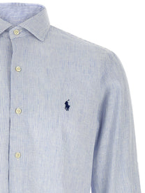 Polo Ralph Lauren Linen Cotton Shirt Blue