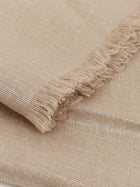 Brunello Cucinelli Women's Linen Lurex Scarf VANILLE, view 2