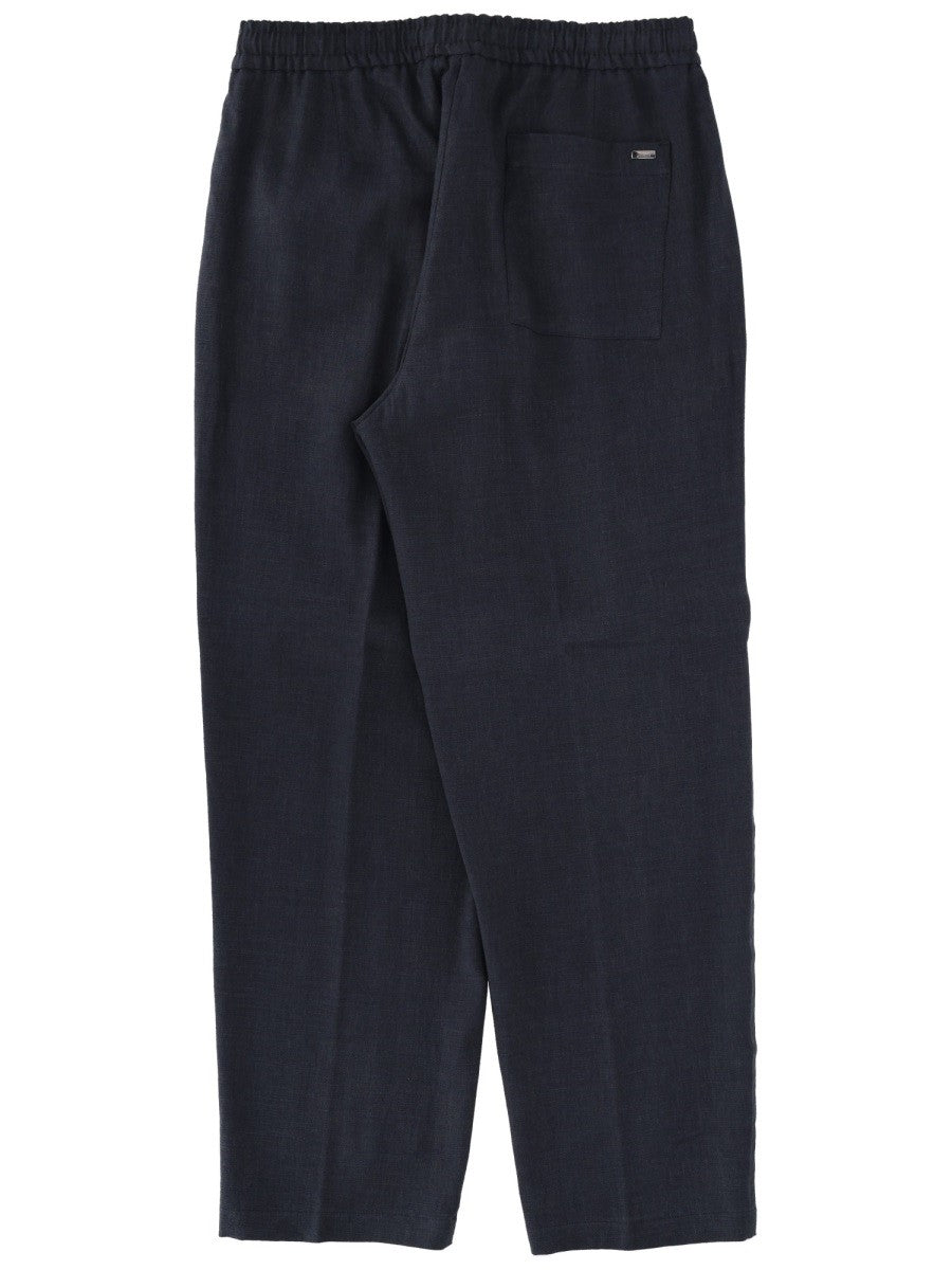 Herno Men's Linen Pants Blue