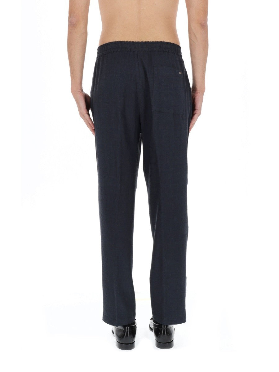 Herno Men's Linen Pants Blue