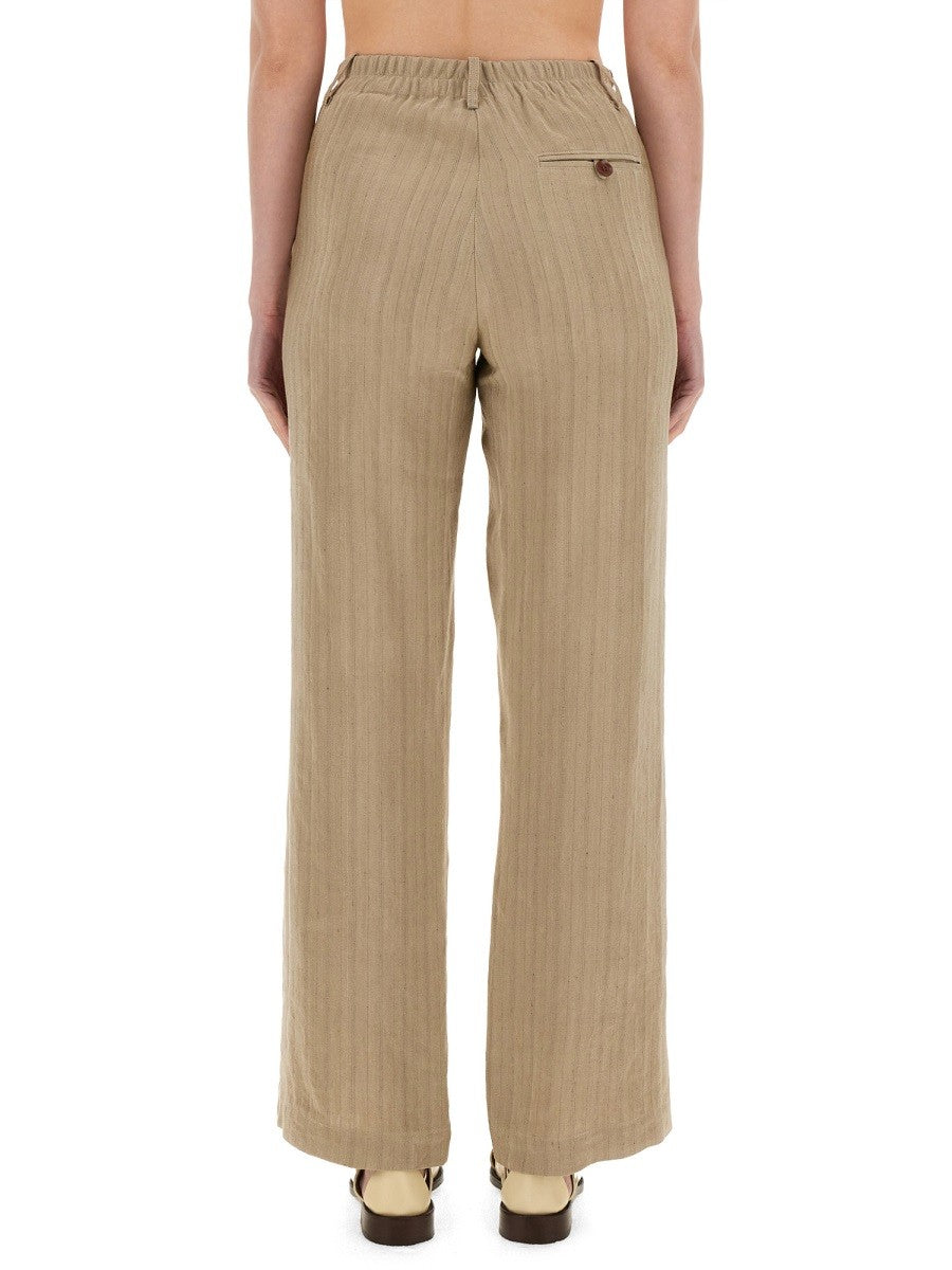 Alysi Women's Linen Pants Brown