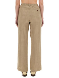 Alysi Women's Linen Pants Brown