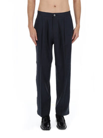 Herno Men's Linen Pants Blue