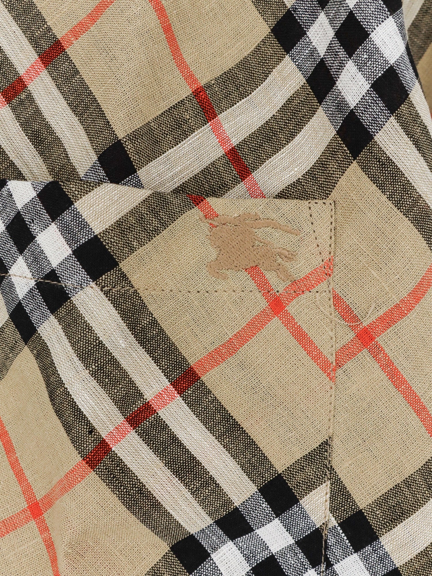 Burberry Men's Linen Shirt Beige