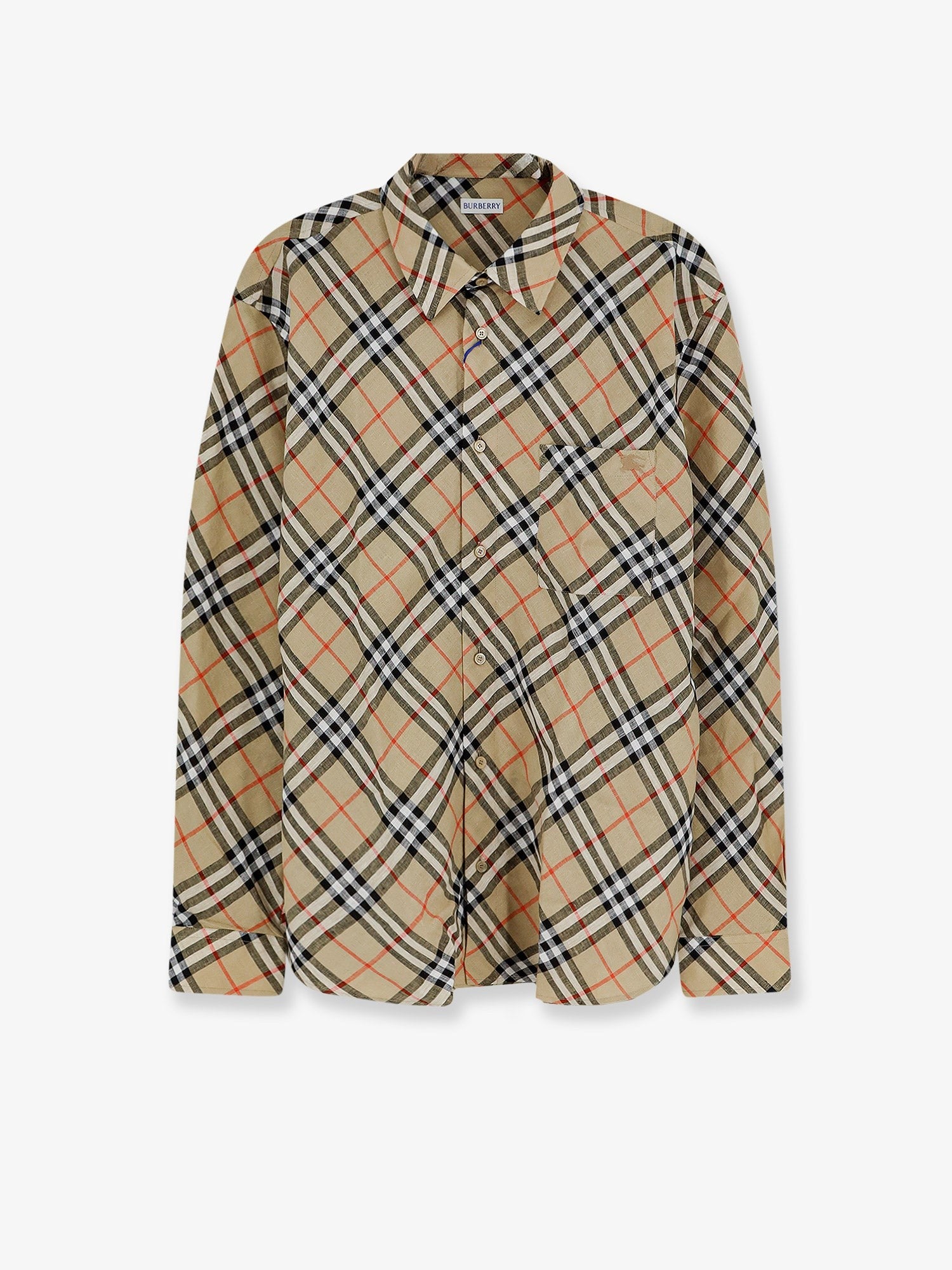 Burberry Men's Linen Shirt Beige
