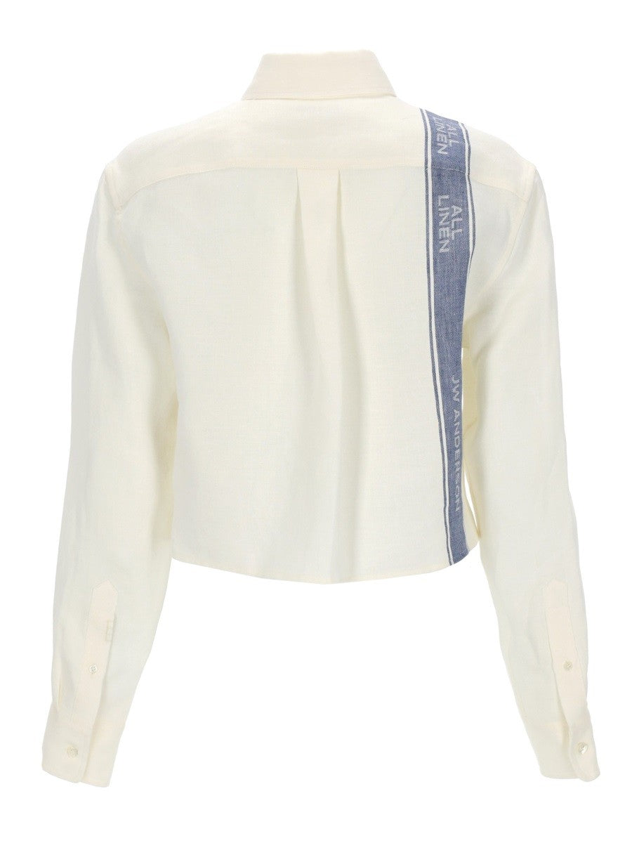JW Anderson Women's Linen Shirt White, view 3