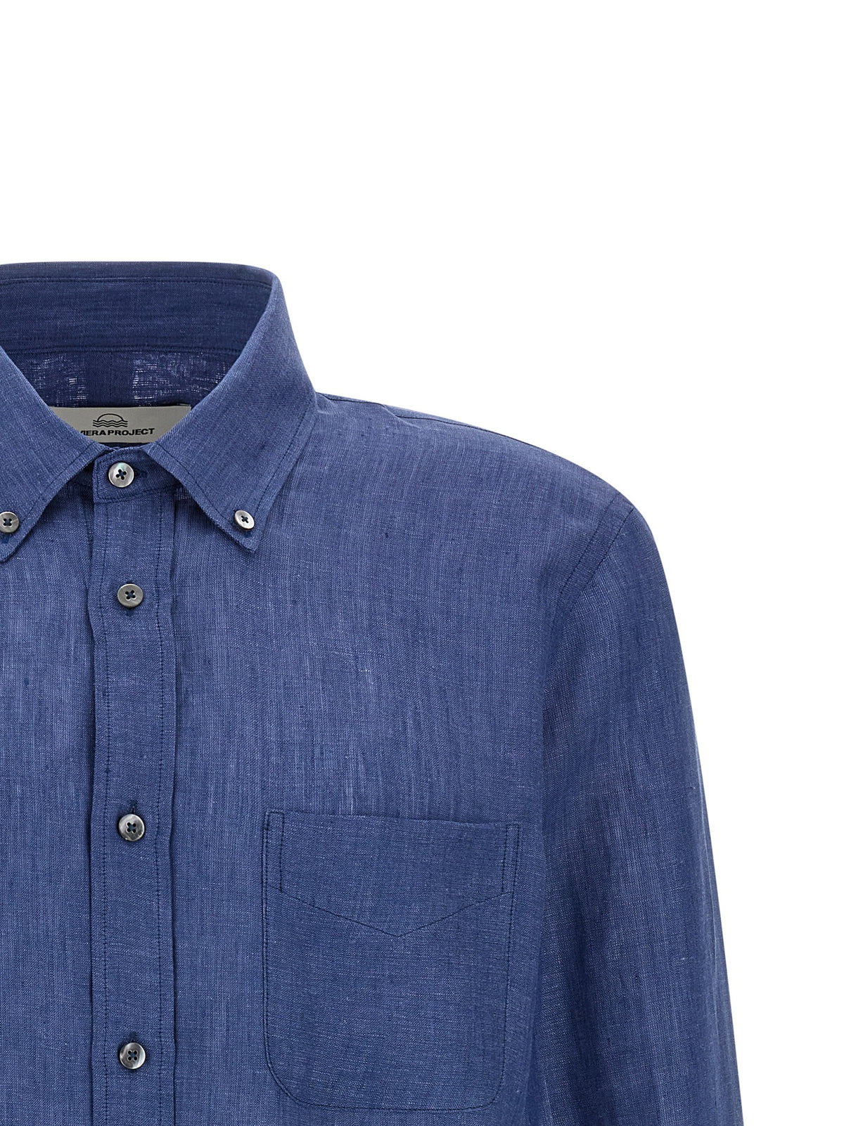 Riviera Project Linen Shirt Blue, view 3